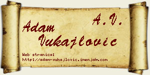 Adam Vukajlović vizit kartica